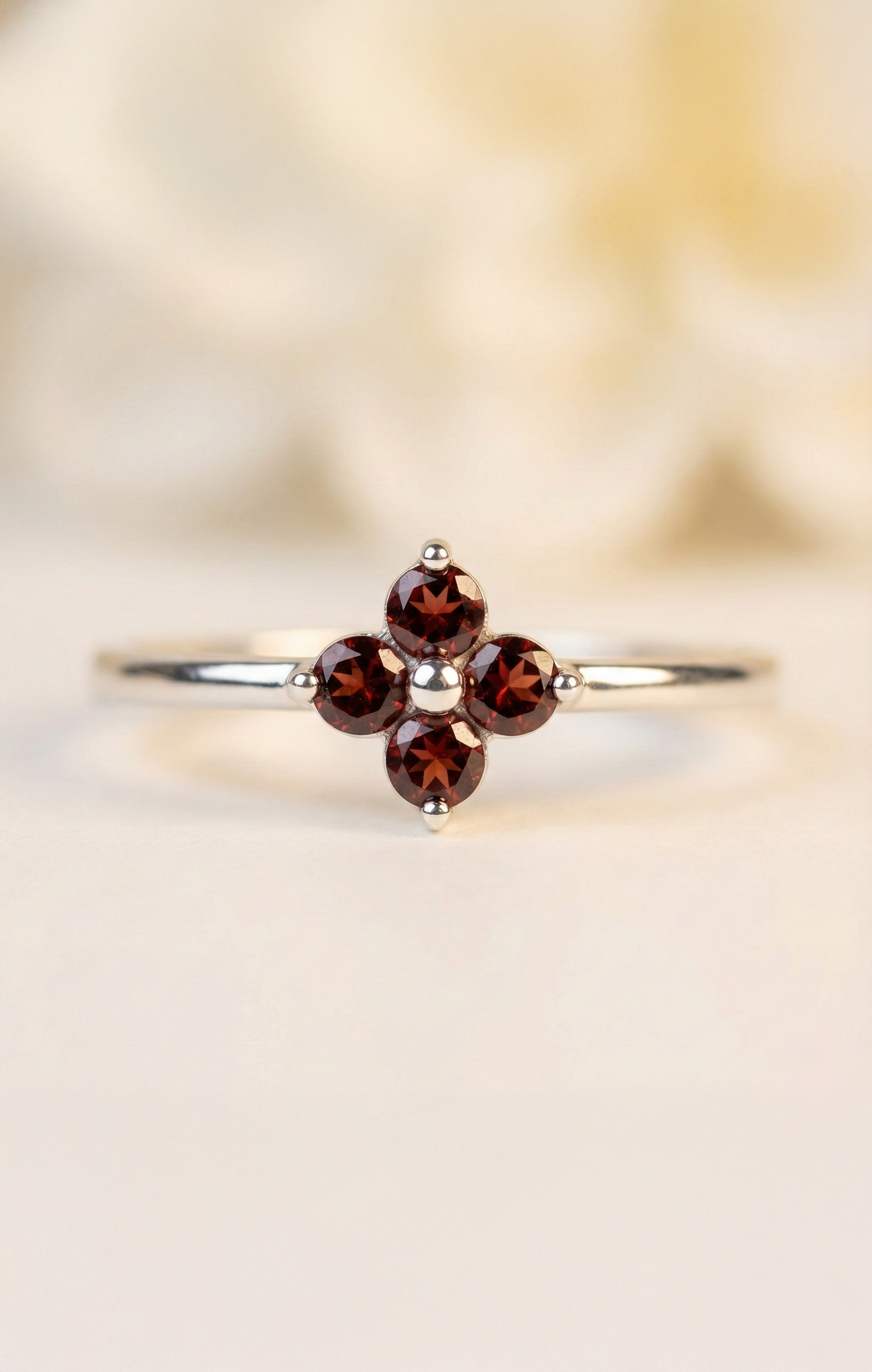 Garnet Stillness Ring
