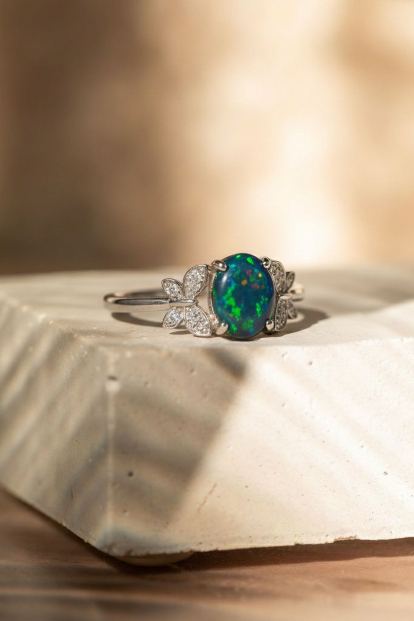 Obsidian Still Ring