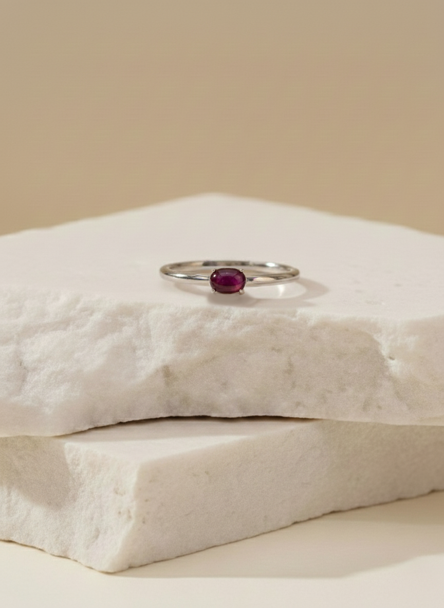 Garnet Trace Ring