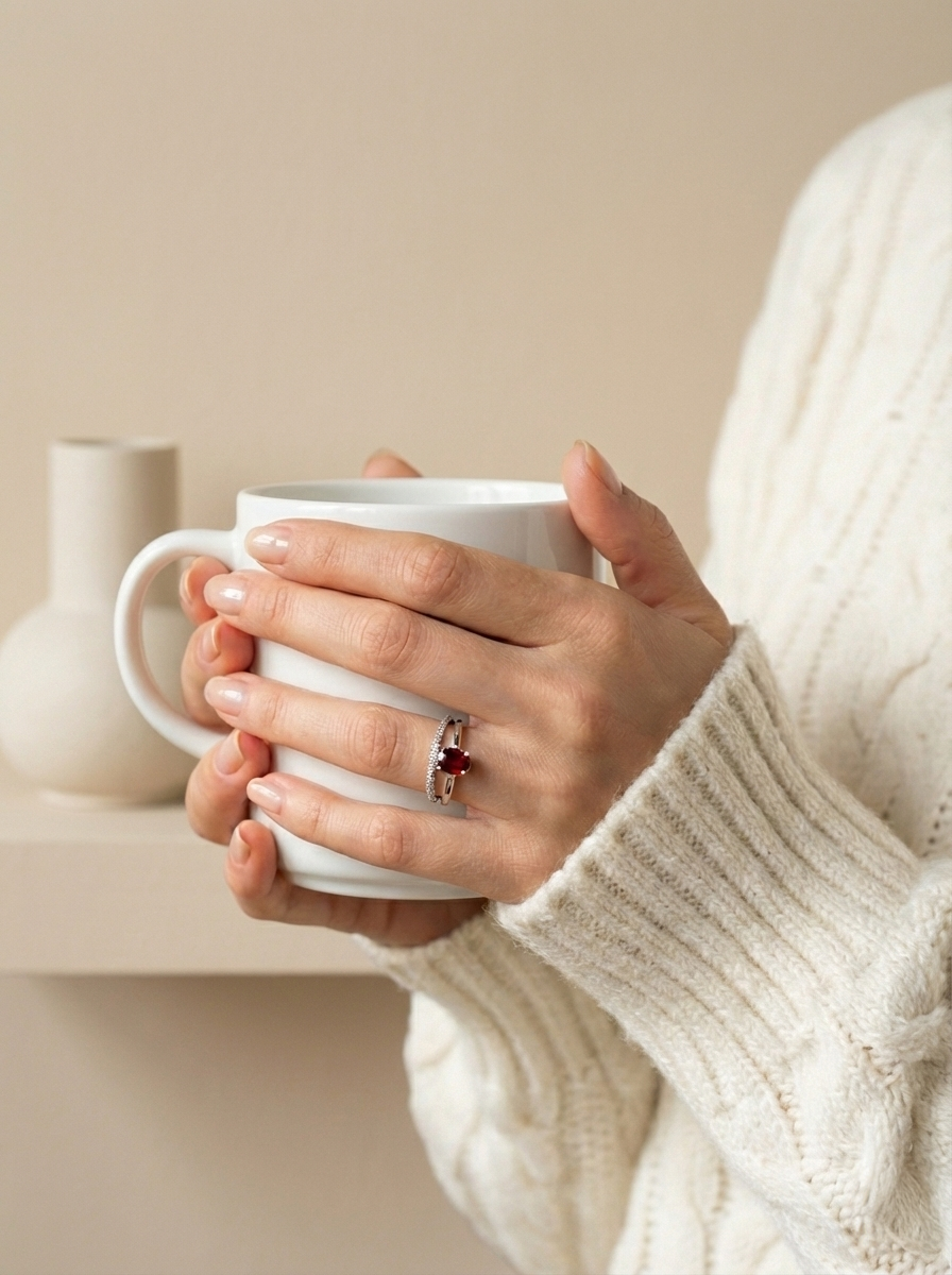 Garnet Ease Ring