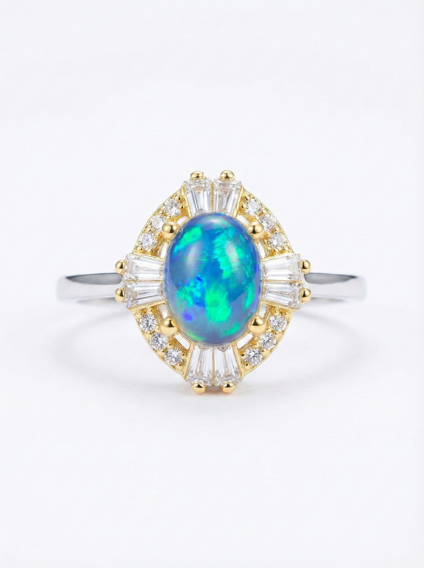 Celestial Tide Opal Ring