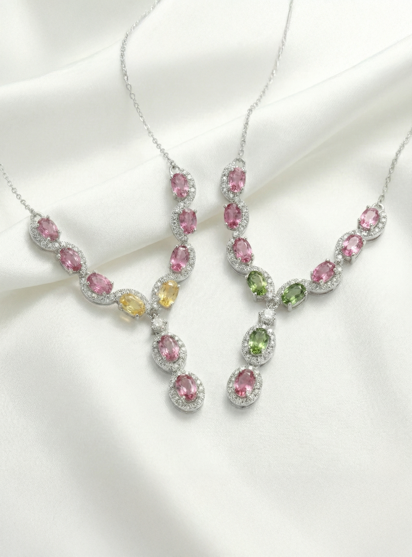 Radiant Bloom Tourmaline Necklace