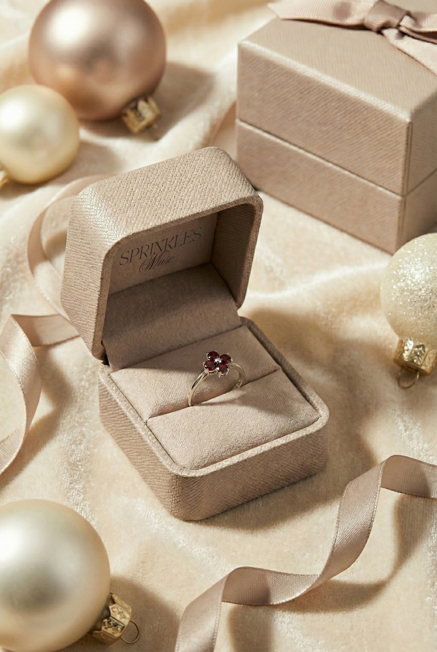 Garnet Stillness Ring