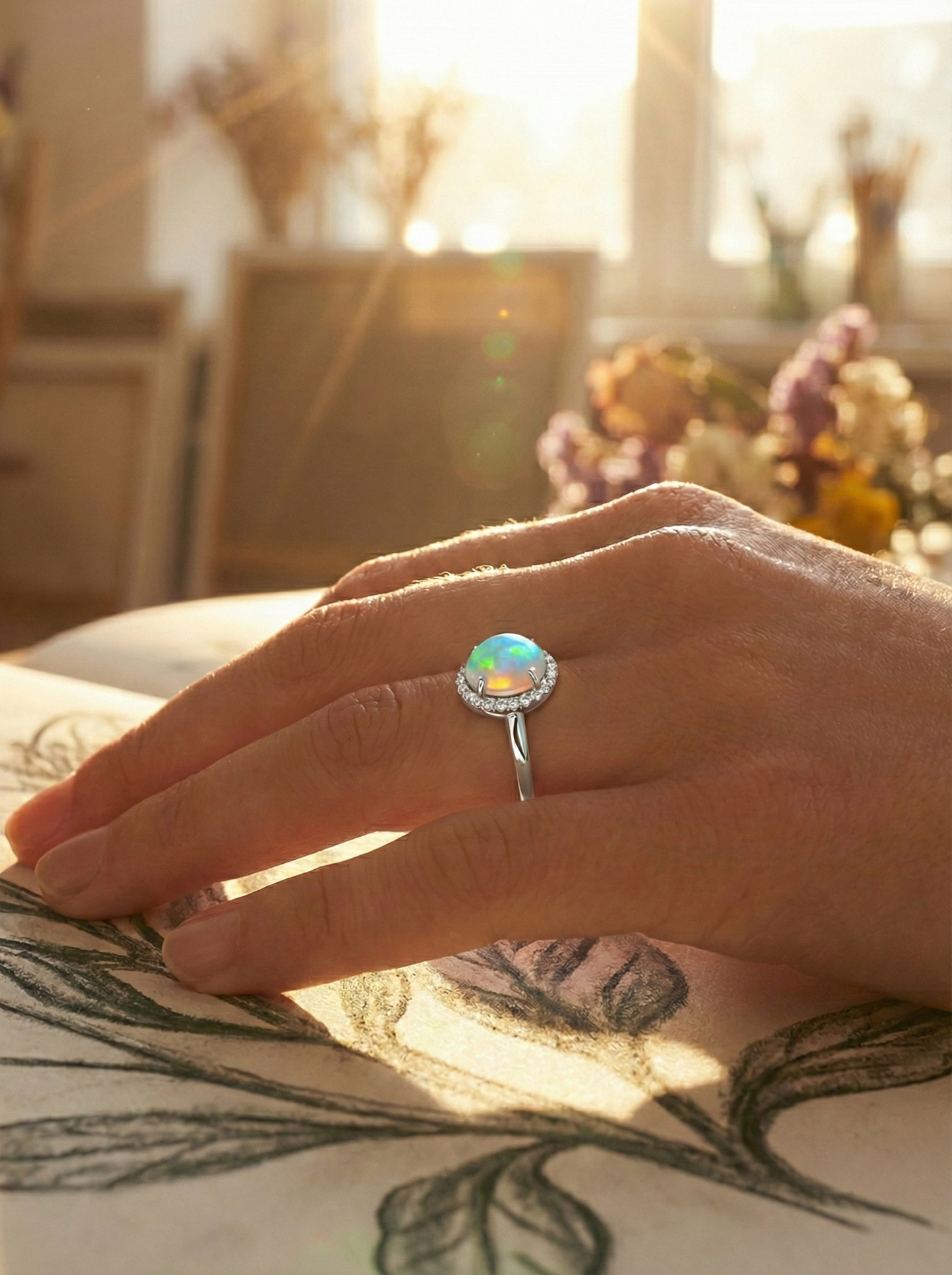 Opal Glow Ring