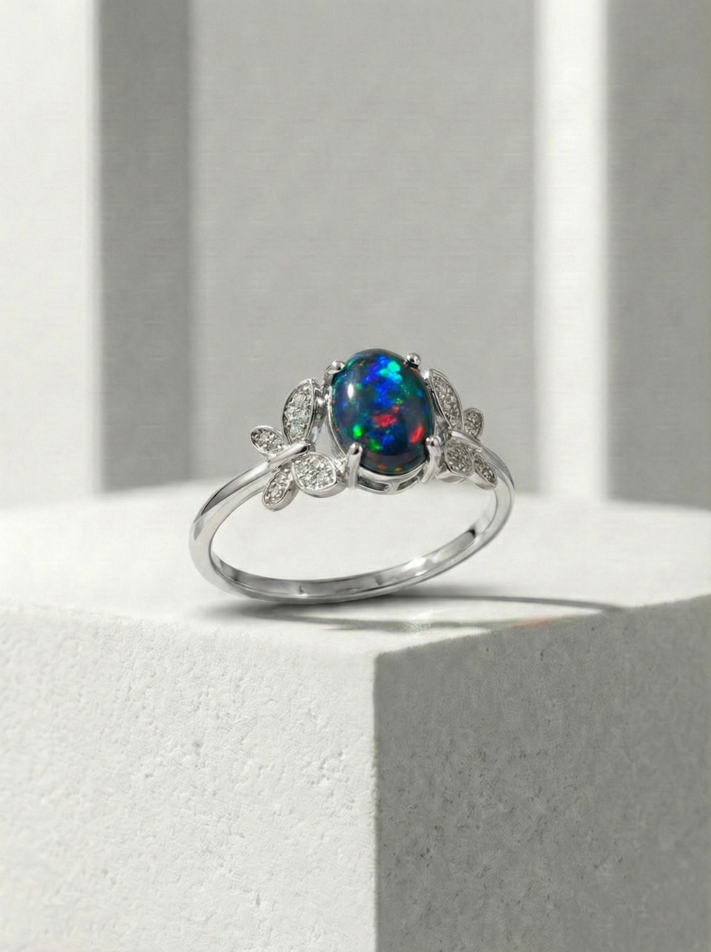 Obsidian Still Ring