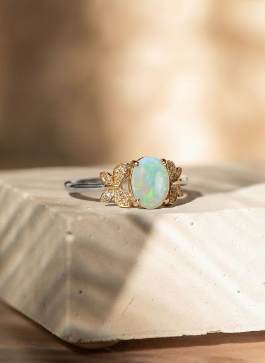 Opaline Bloom Ring