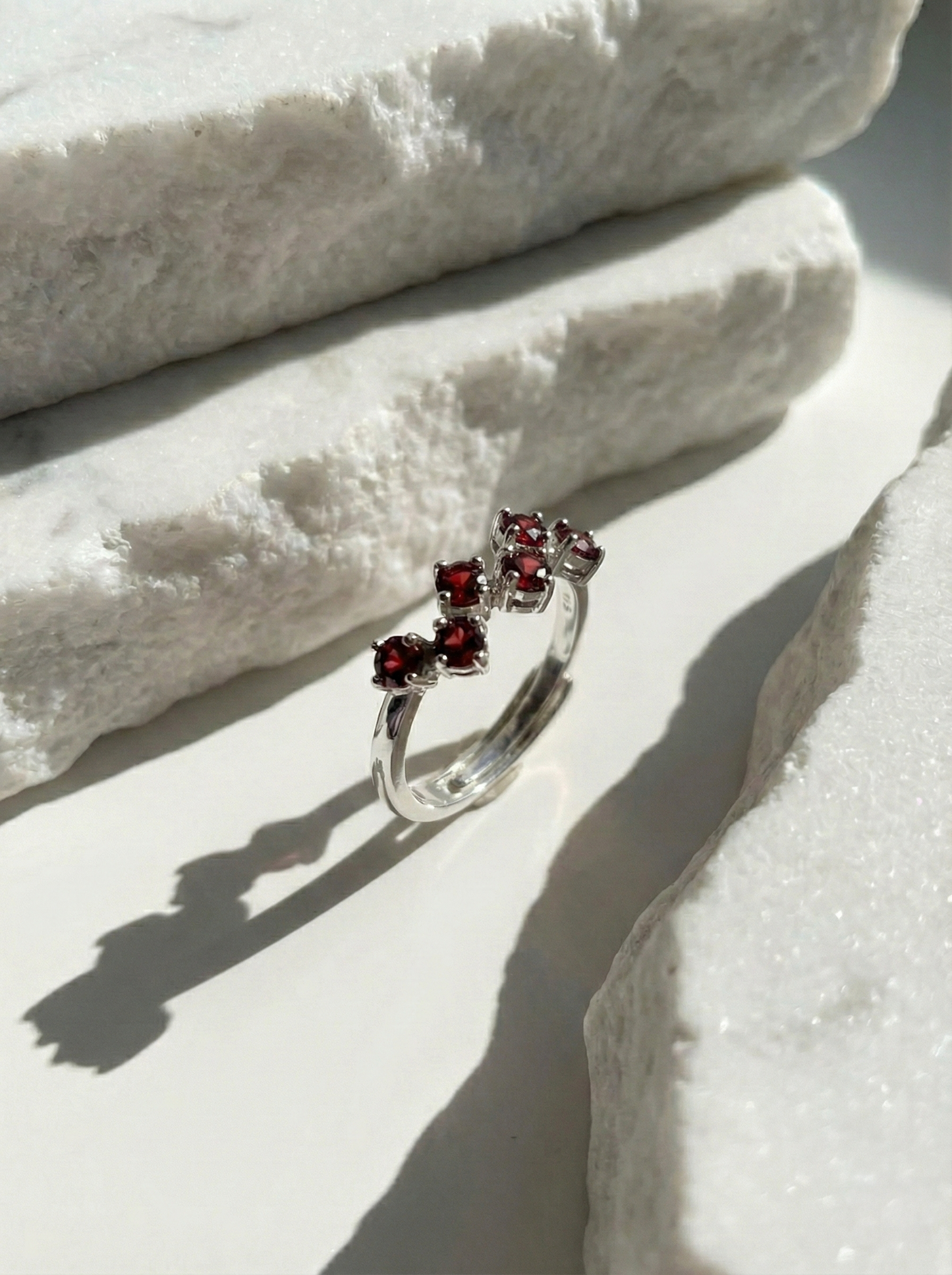 Garnet Still Ring