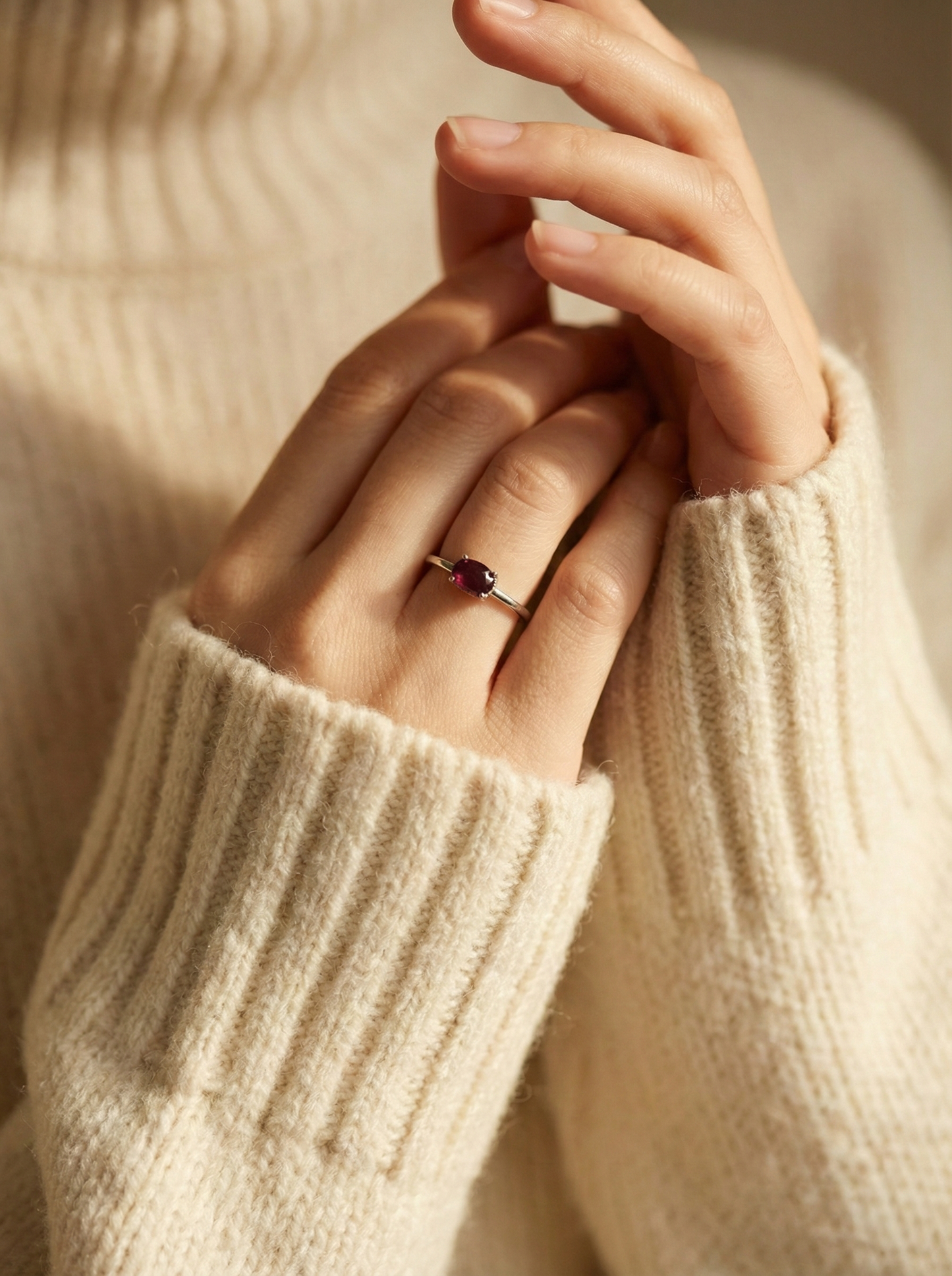 Garnet Trace Ring